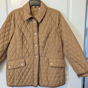 Women's Tan Quilted Jacket